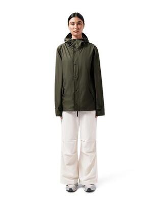 Wasserdichte Oversized Damen-Pufferjacke – Vegan Dark Olive Green XL