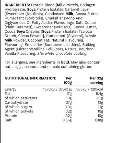 Barres protéinées - Smart Bar - Chocolat Blanc Blondie Boite de 12 3/5