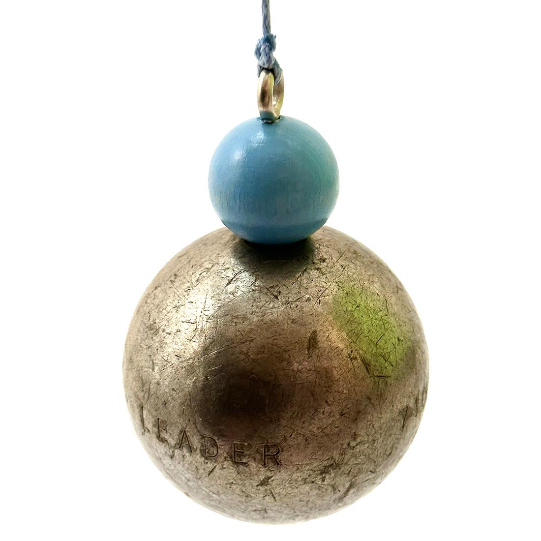Bouleset couleur bleu clair-1 boule aimantée-1 traceur de terrain-1 cochonnet 3/7