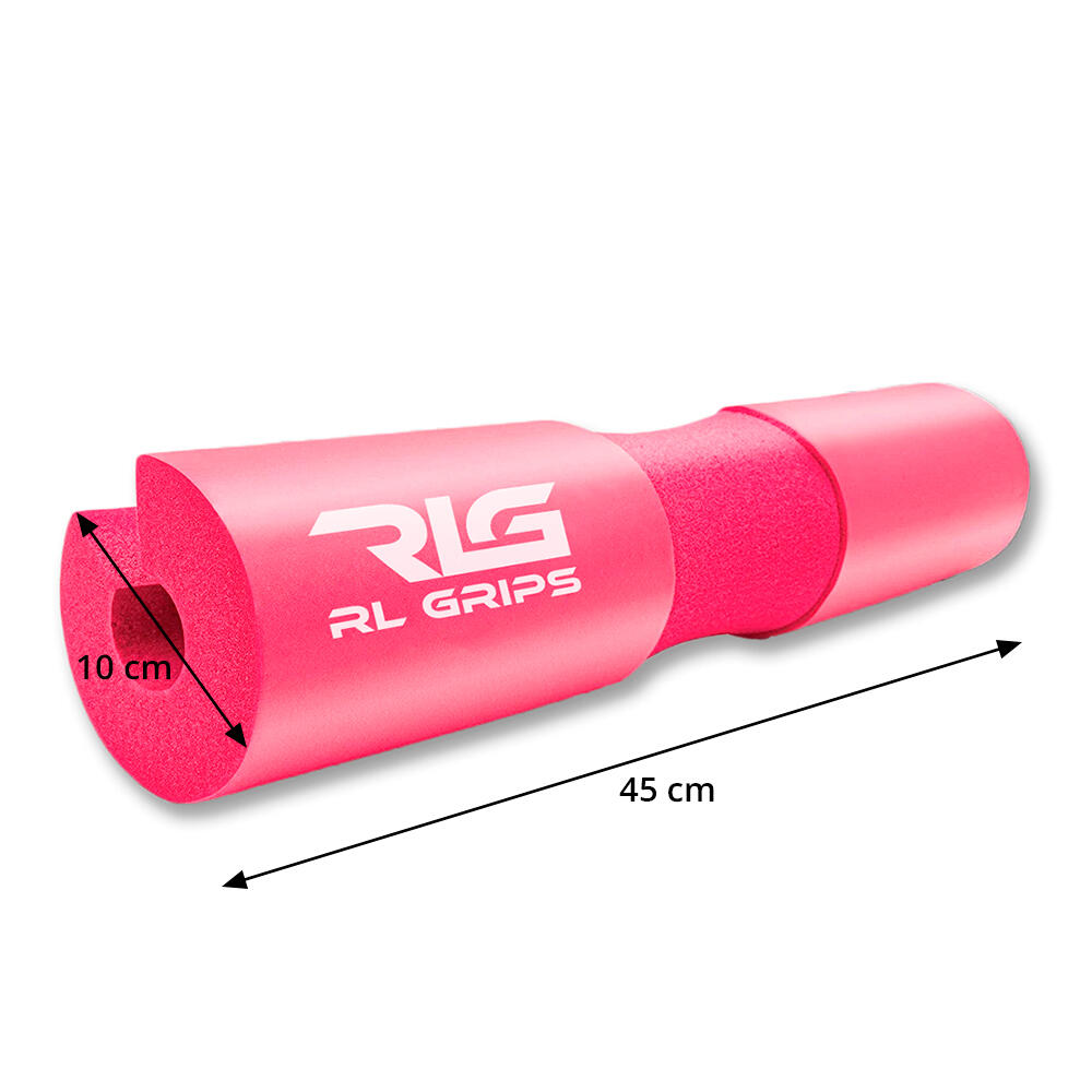Pack Proteção Barra Hip Thrust Agachamentos + 2 Tornozeleiras Polia Glúteo Rosa 9/9
