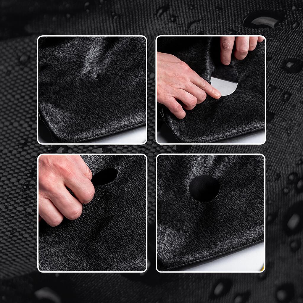 Selbstklebendi Flicke für Daunejacke, Schlafsack, Skikleidung (Schwarz) 2/7