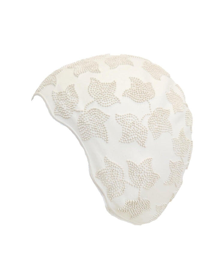 Beco Ladies Dekor Swimming Cap Rubber White** 2/2