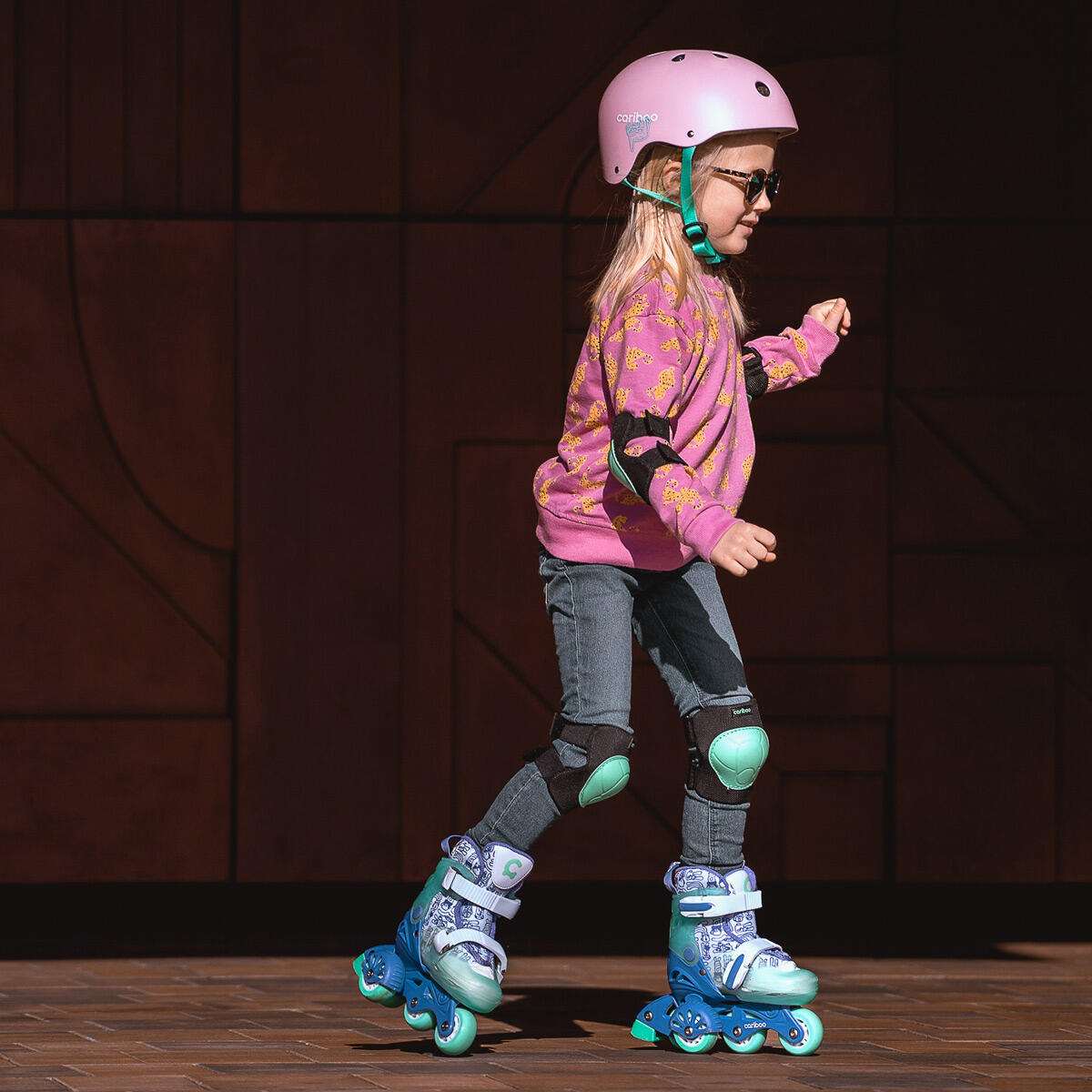 Verstelbare skates voor kinderen Cariboo Step 1 - Paars 5/7