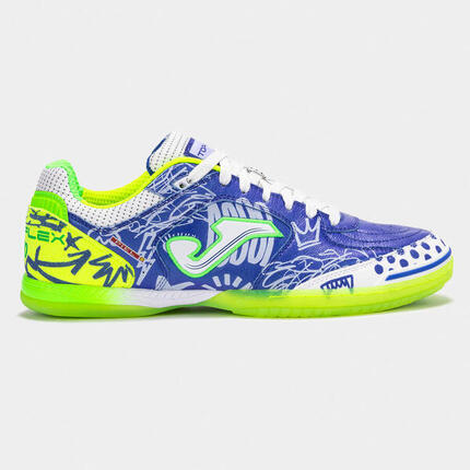 Buty piłkarskie halowe męskie Joma Top Flex 2564 Indoor Pito niebieskie