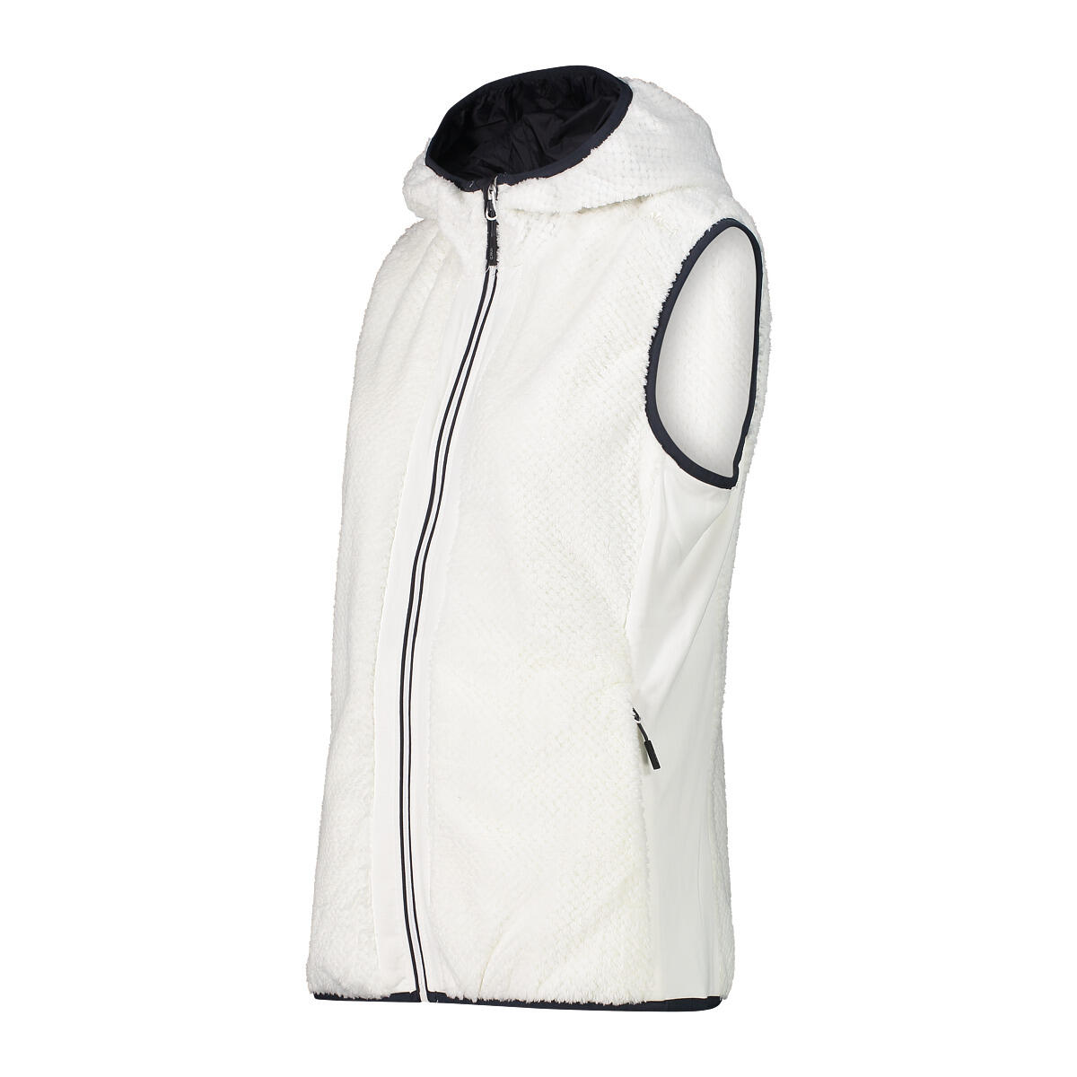 Ärmellose Damen-Hoodie-Fleecejacke CMP High Loft 3/6