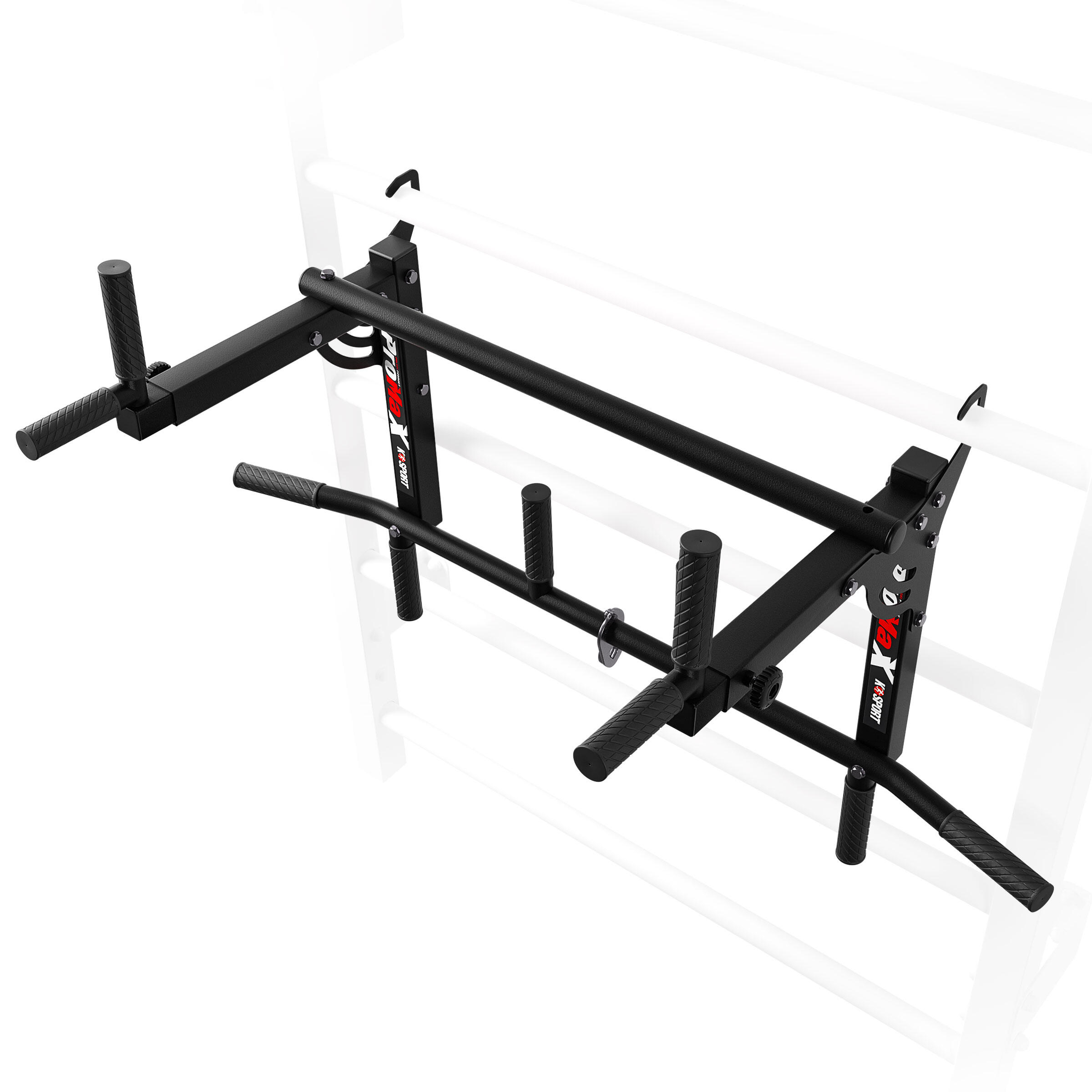 Barre de traction et dips 2en1 pour espalier 3/6