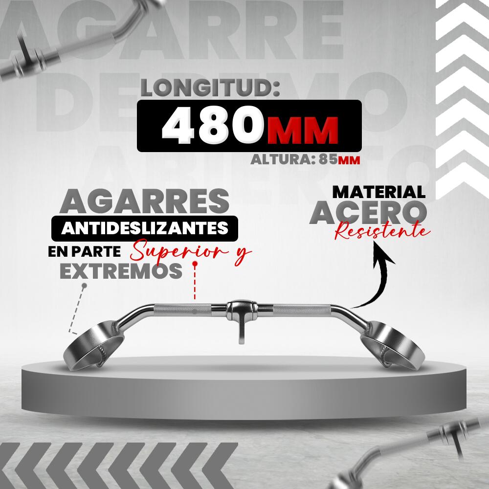 Agarre de remo abierto para polea 4/4