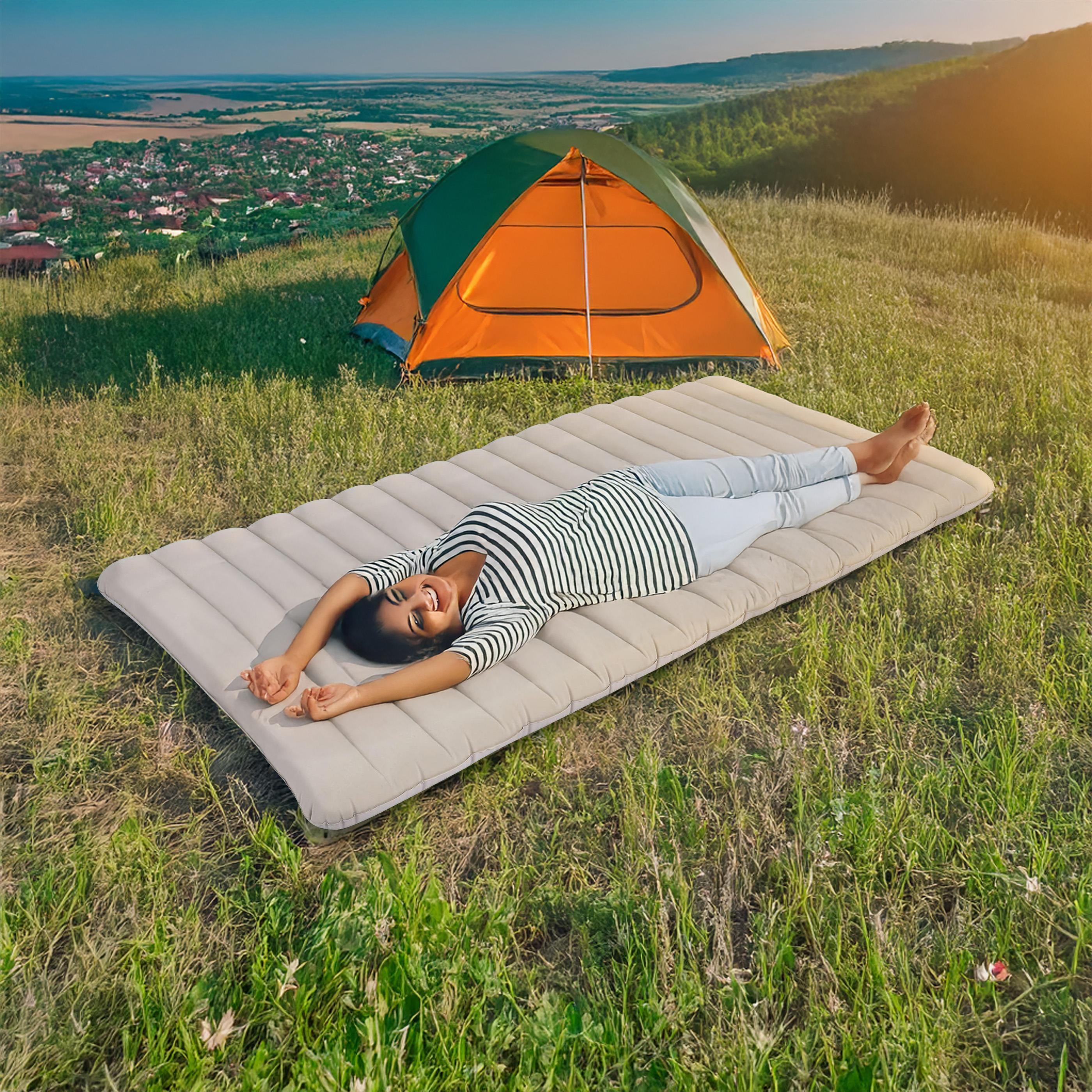 Aufblasbares Luftbett / Campingmatratze Beige 183 x 97 x 12 cm 2/5