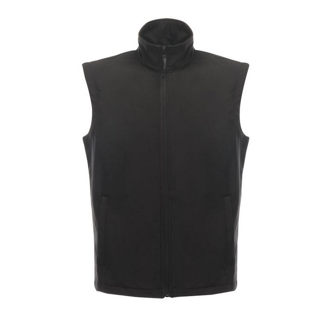 Professional Mens Classic Lightweight Softshell Bodywarmer (Black)