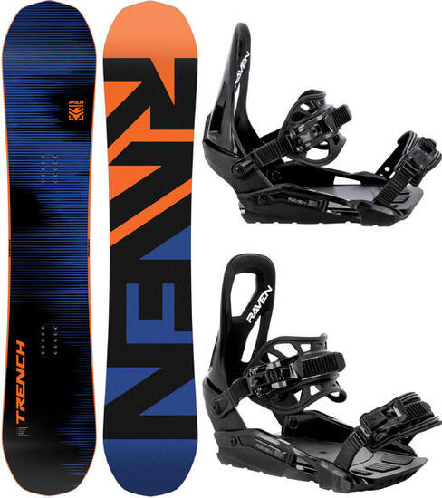 Zestaw Deska snowboardowa Raven Trench Carbon + Wiązania Raven S230