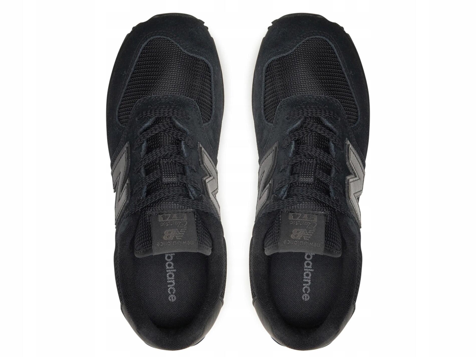 BUTY NEW BALANCE GC574EVE juniorki sportowe sneakersy czarne skórzane 38,5 7/7