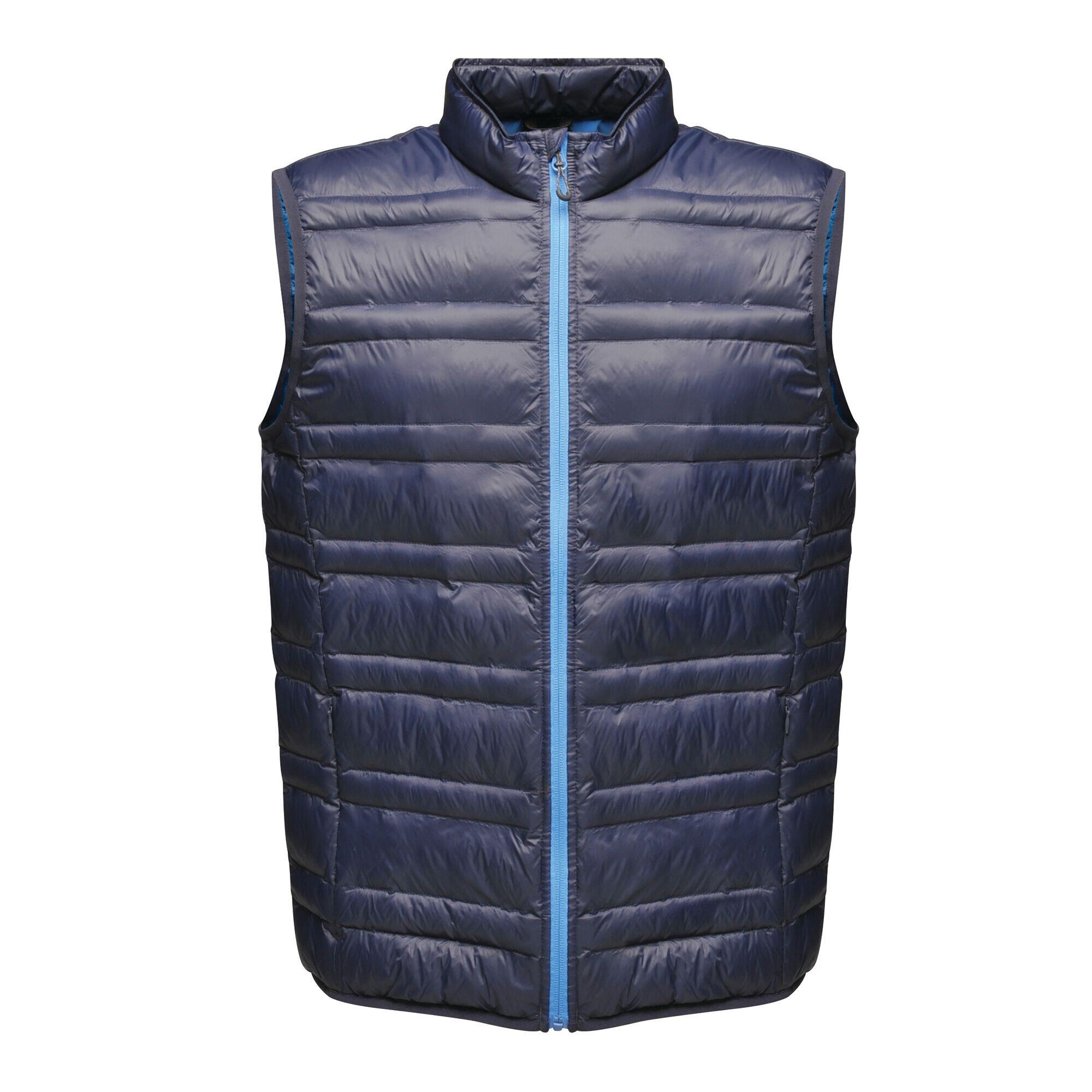 Mens Fire Down Padded Bodywarmer (Navy/French Blue) 1/4