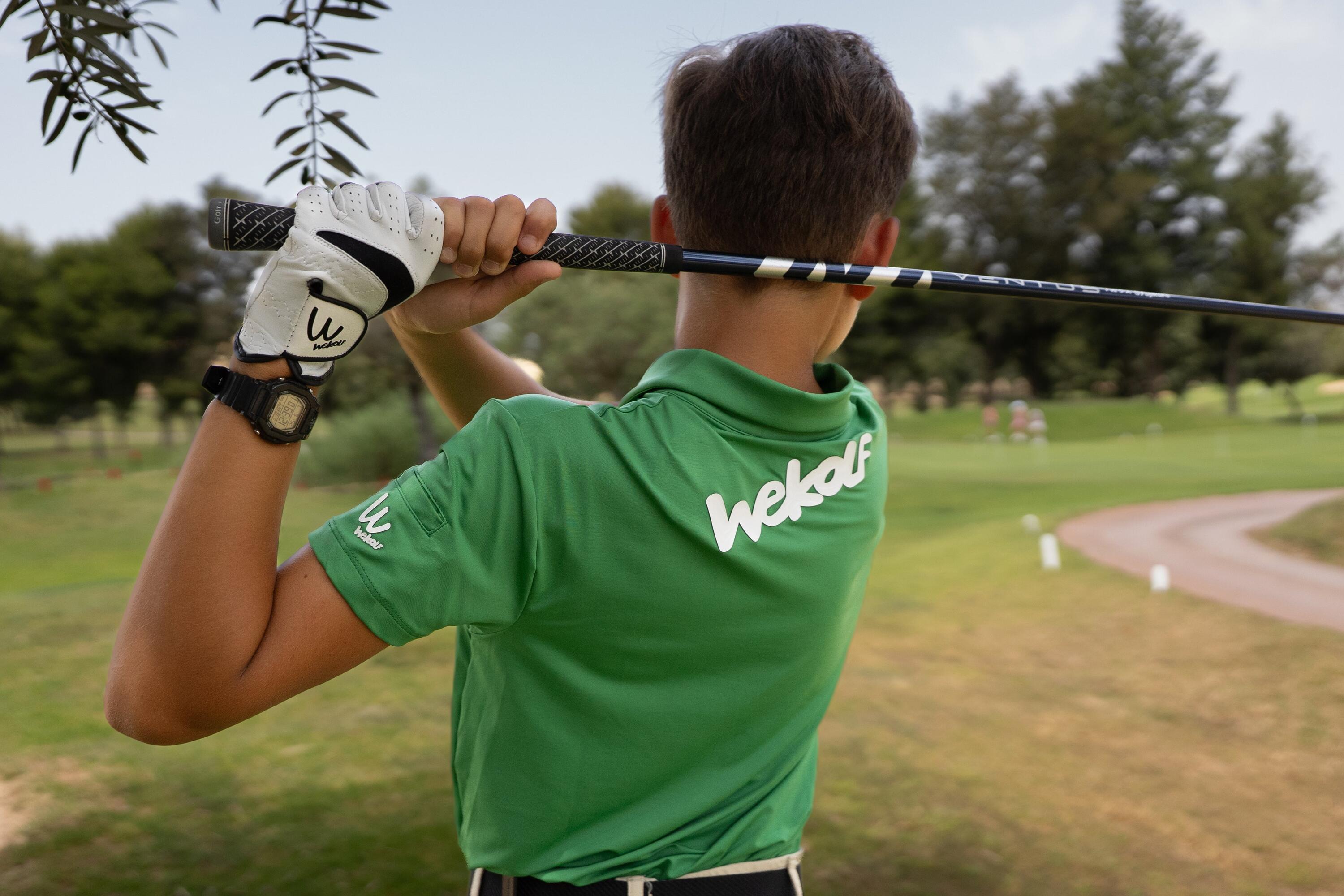 Polo de golfe verde para criança 4/4