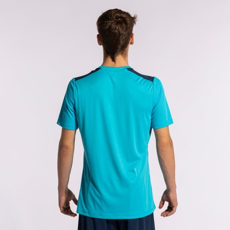 Maillot Manches Courtes Football Enfants Joma Championship VII Turquoise Fluo 6/7