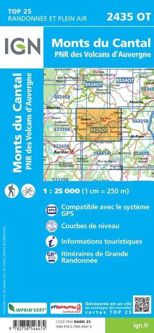 2435OT MONTS DU CANTAL PNR DES VOLCANS D'AUVERGNE 2/2