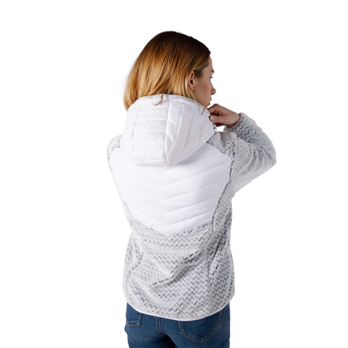 Veste hybride CMP CLEM, matelassée avec de la fourrure, légere et chaude 4/4