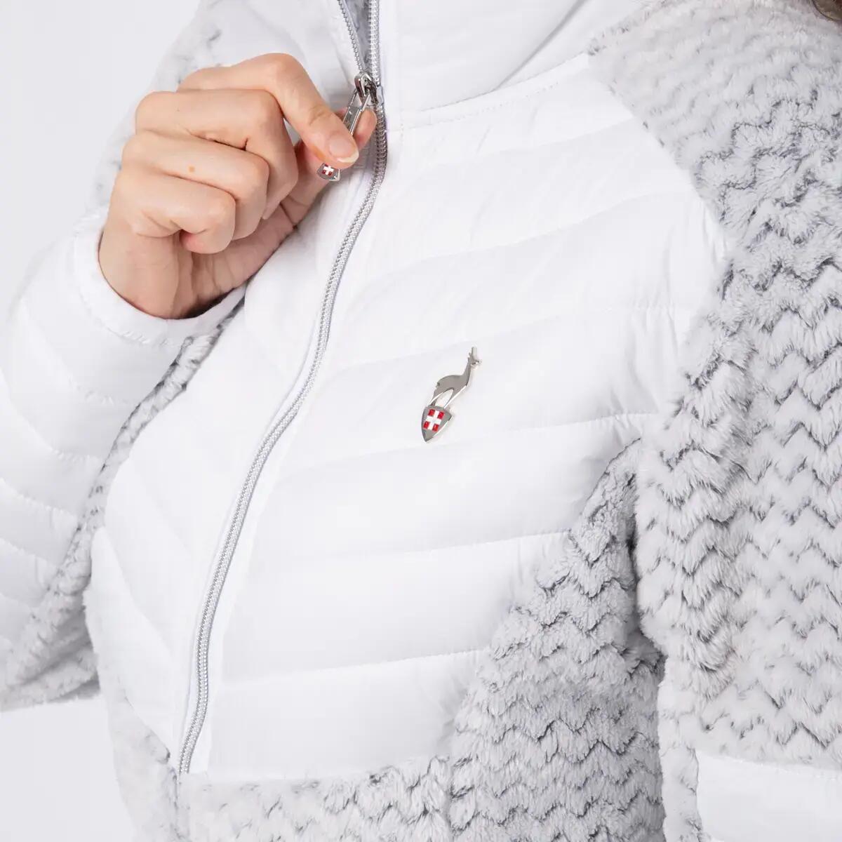 Veste matelassée hybride CMP COPEN avec fourrure, légere et chaude 5/5