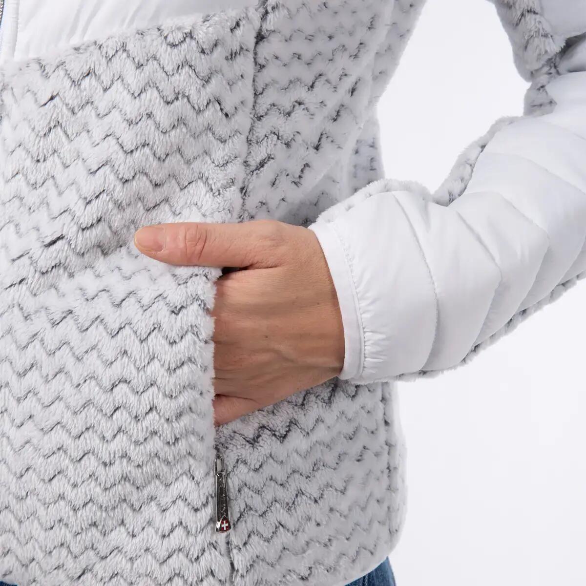 Veste matelassée hybride CMP COPEN avec fourrure, légere et chaude 4/5