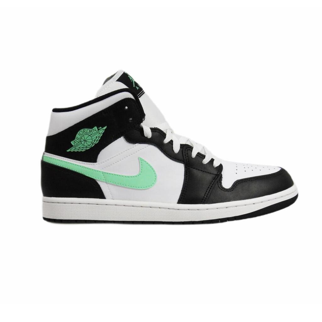 Shoes - Mid-top - Air Jordan 1 Mid - Green Glow