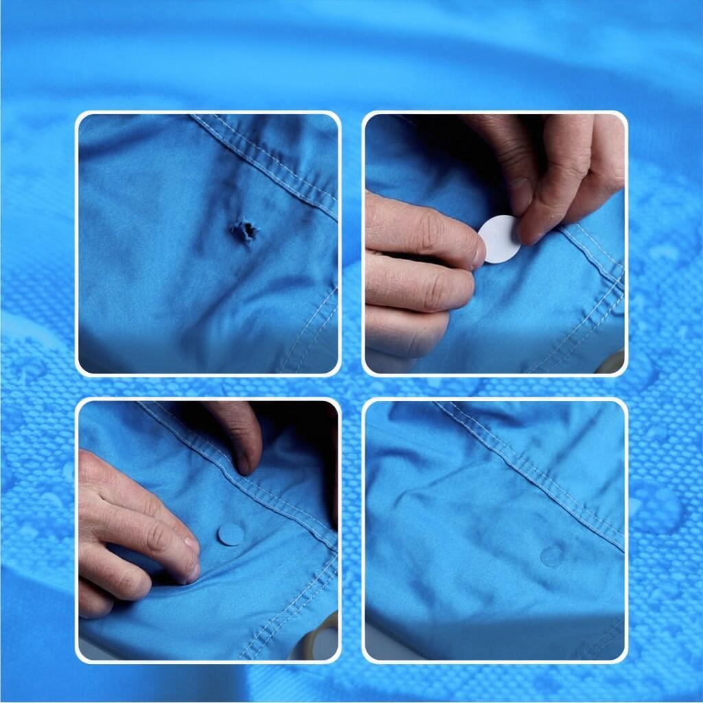 Parches de reparación para chaquetas de plumas | Impermeable (turquesa) 2/9