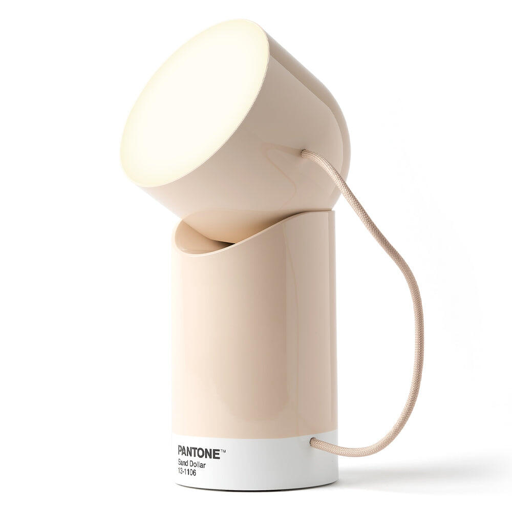 Lexon Orbe Portable LED Lamp With Moving Head - Sand