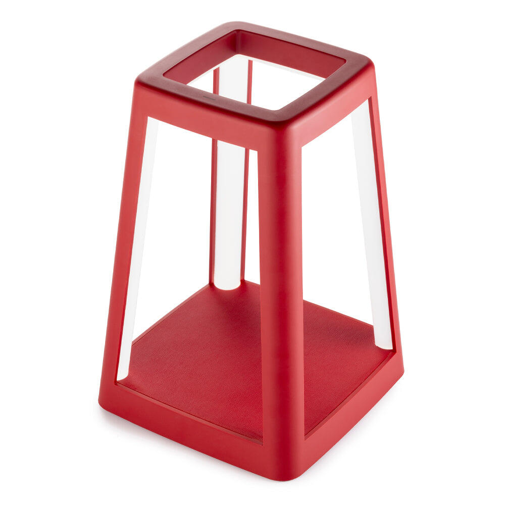 Lexon Lantern Portable Lamp with Wireless Charger - Red