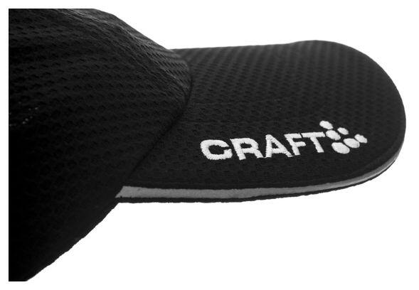 Casquette running Craft noire légère polyester élasthanne 4/4