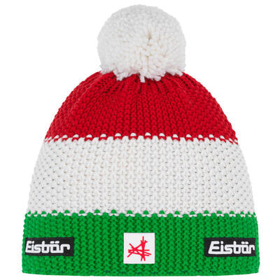 Muts star ski austria muts met pompon heren dames wintermuts fleece pompon
