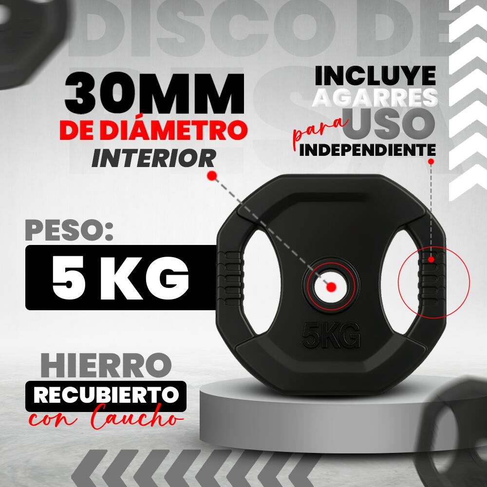 Disco de borracha 5kg Viok Sport 4/4