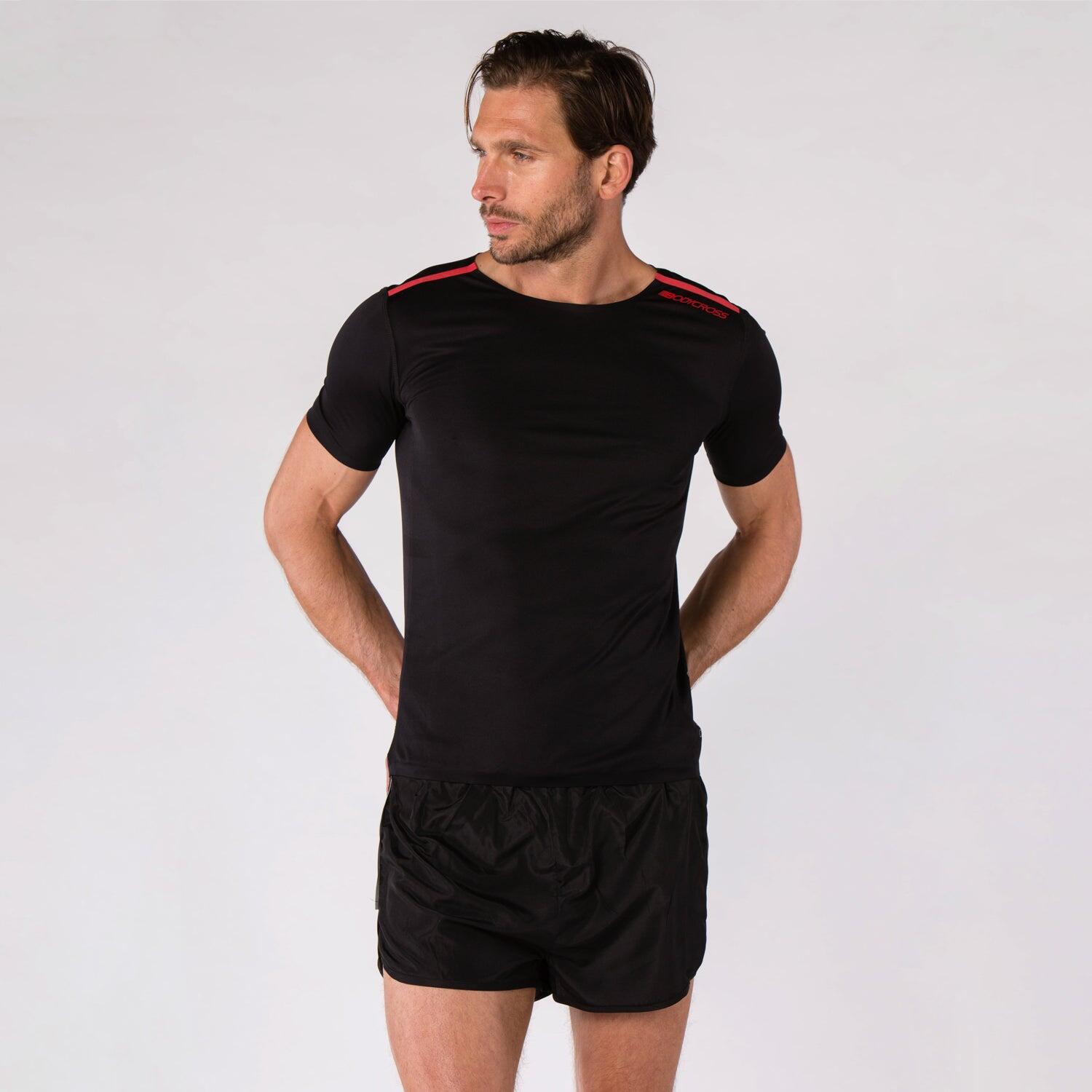 BODYCROSS Input: Men's Lightweight & Breathable Running T-shirt DYNAMIK