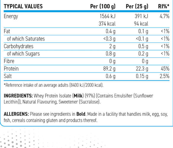 Whey isolate - Iso-XP - Vanille 3/3