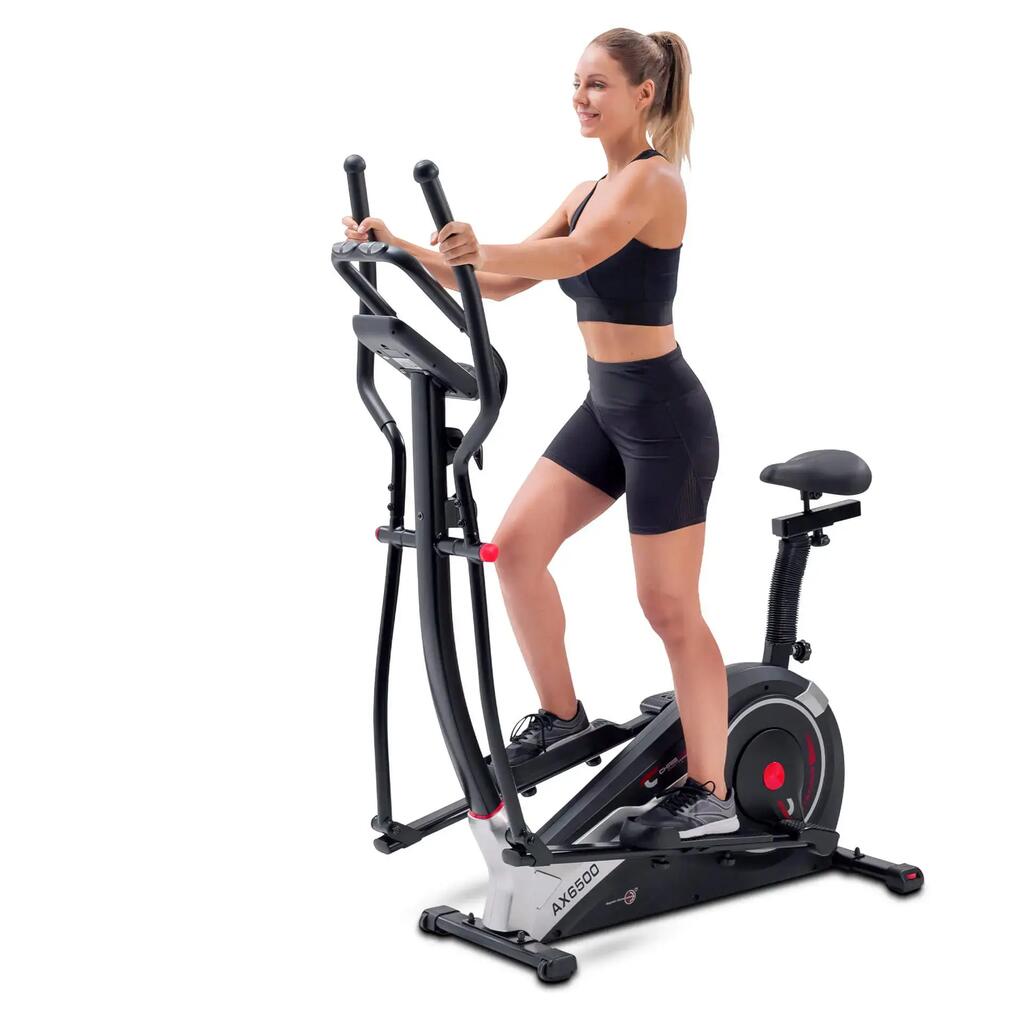 CHRISTOPEIT AX 6500 Hybrid 2-in-1 Elliptical Bike grey/black
