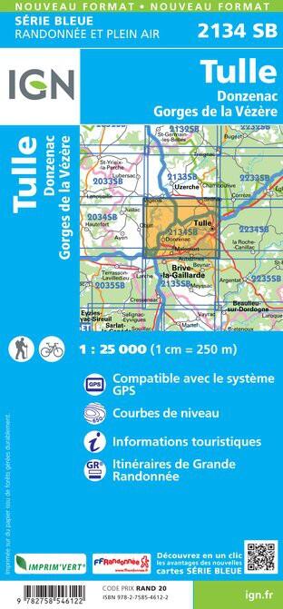 2134SB TULLE DONZENAC GORGES DE LA VEZERE 2/2