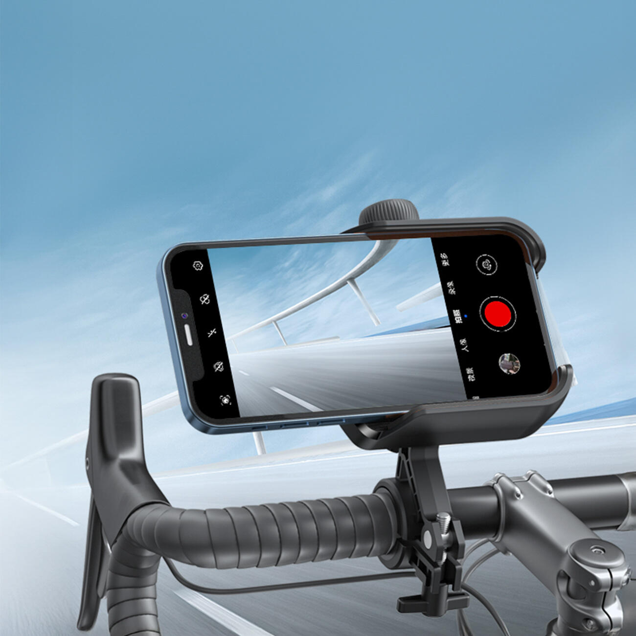 Uchwyt Joyroom jr-zs431 na telefon na rower motocykl hulajnogę - czarny 4/7