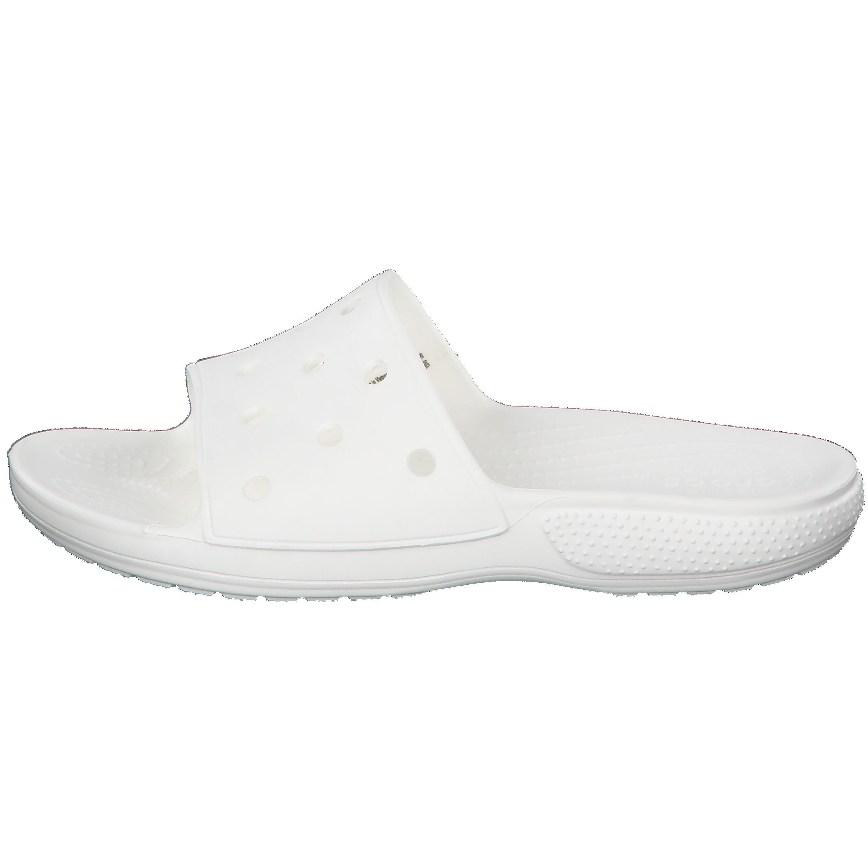 Chinelos de dedo Crocs Classic Slide, Branco, Unissex 10/15