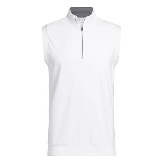 Adidas Ultimate Classic Quarter-Zip Vest gilet sportivo da uomo bianco