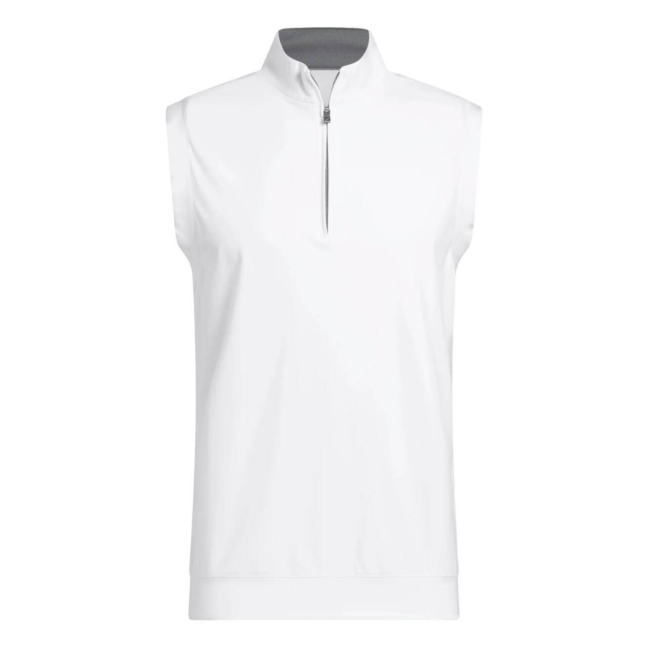 Adidas - Adidas Ultimate Classic Quarter-zip Vest, Gilet De Sport Pour Homme, Blanc - Débardeur - Blanc - Decathlon