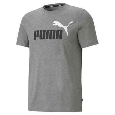 Heren-t-shirt met korte mouwen puma ess 2 col logo 586759 04 grijs
