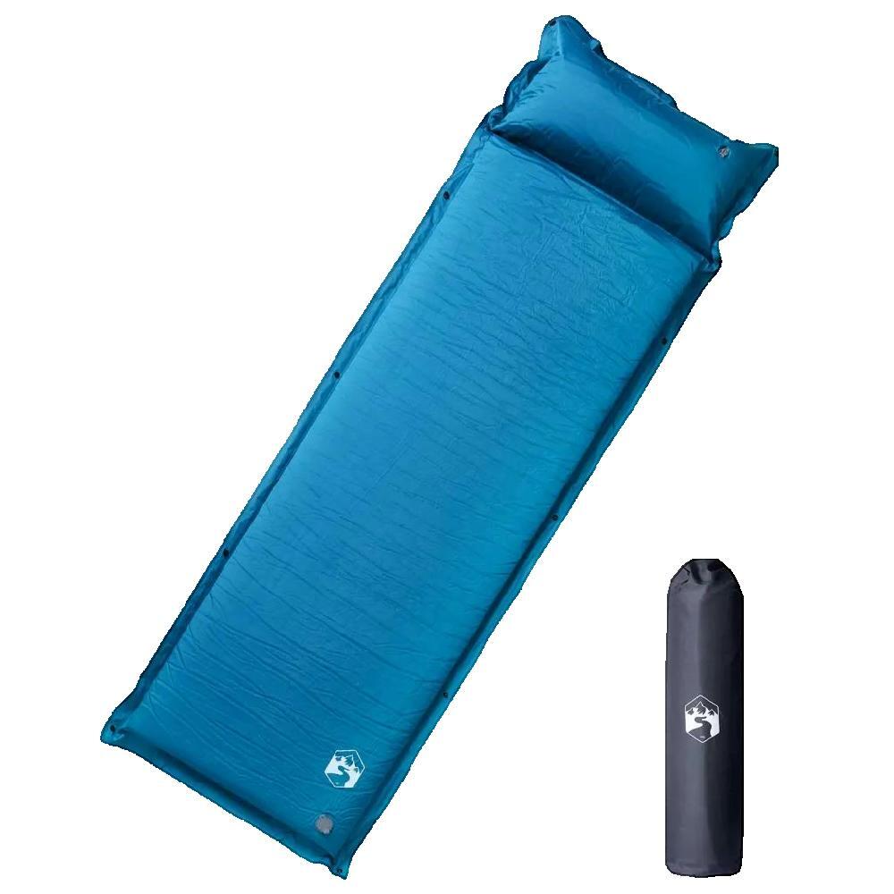 Vidaxl - Matelas De Camping Autogonflant Vidaxl Turquoise - Matelas Autogonflant - Bleu - 190 Cm - Decathlon