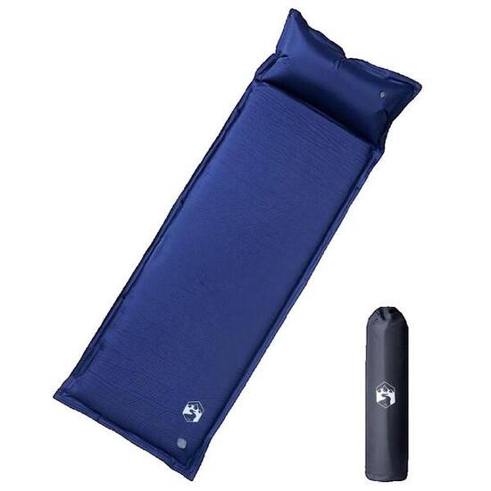 Matelas de camping vidaxl autogonflant bleu marine