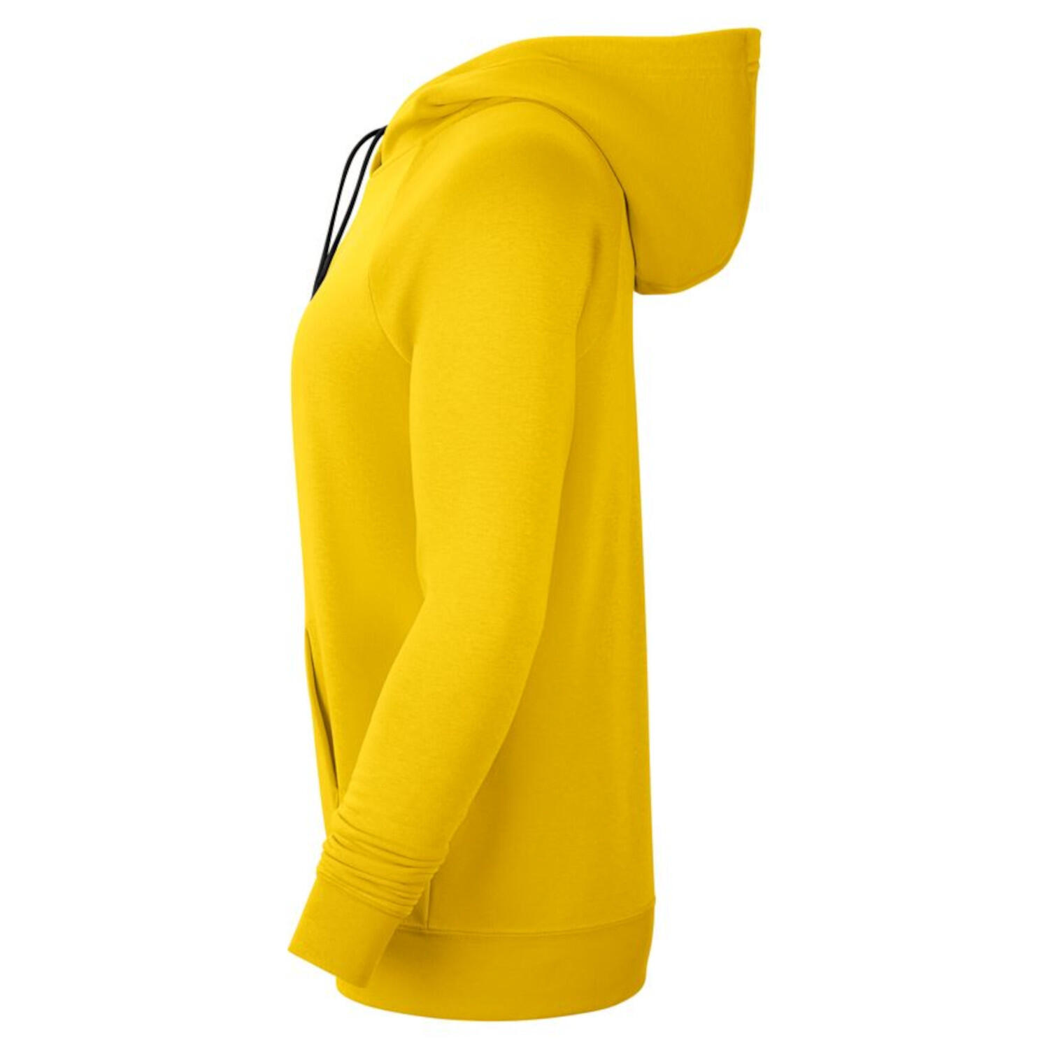 Felpa con cappuccio donna ( fleece) nike giallo 3/4
