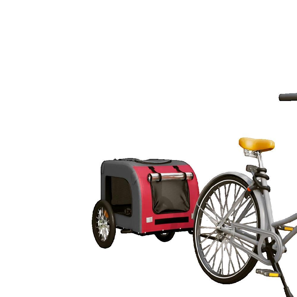 Remolque para bici vidaxl cómodo y seguro para mascotas 2/4