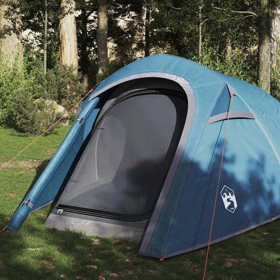vidaxl Campingzelt, 3 Personen, blau, wasserdicht, leicht