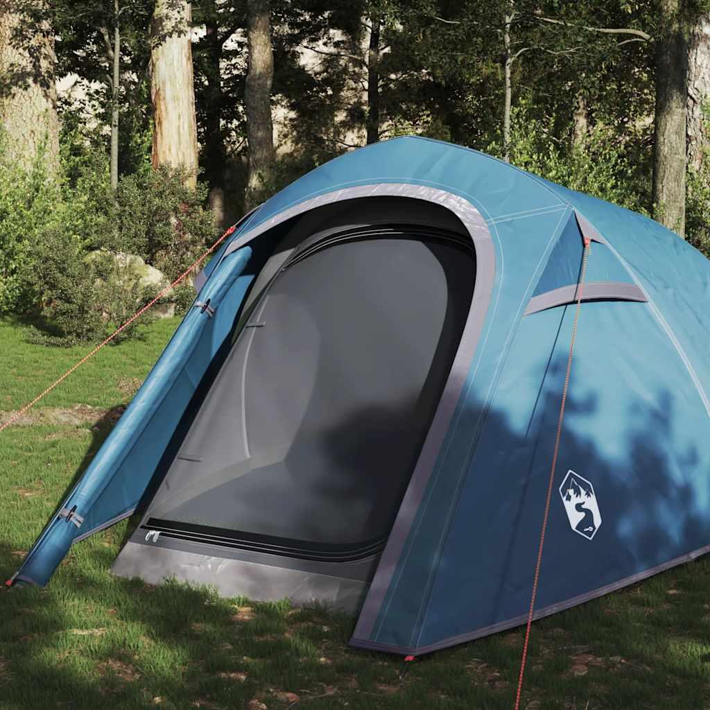 Vidaxl - Tente De Camping Vidaxl 3 Places Bleu Imperméable Légère - Tente - Bleu|incolore - 3 Places - Decathlon