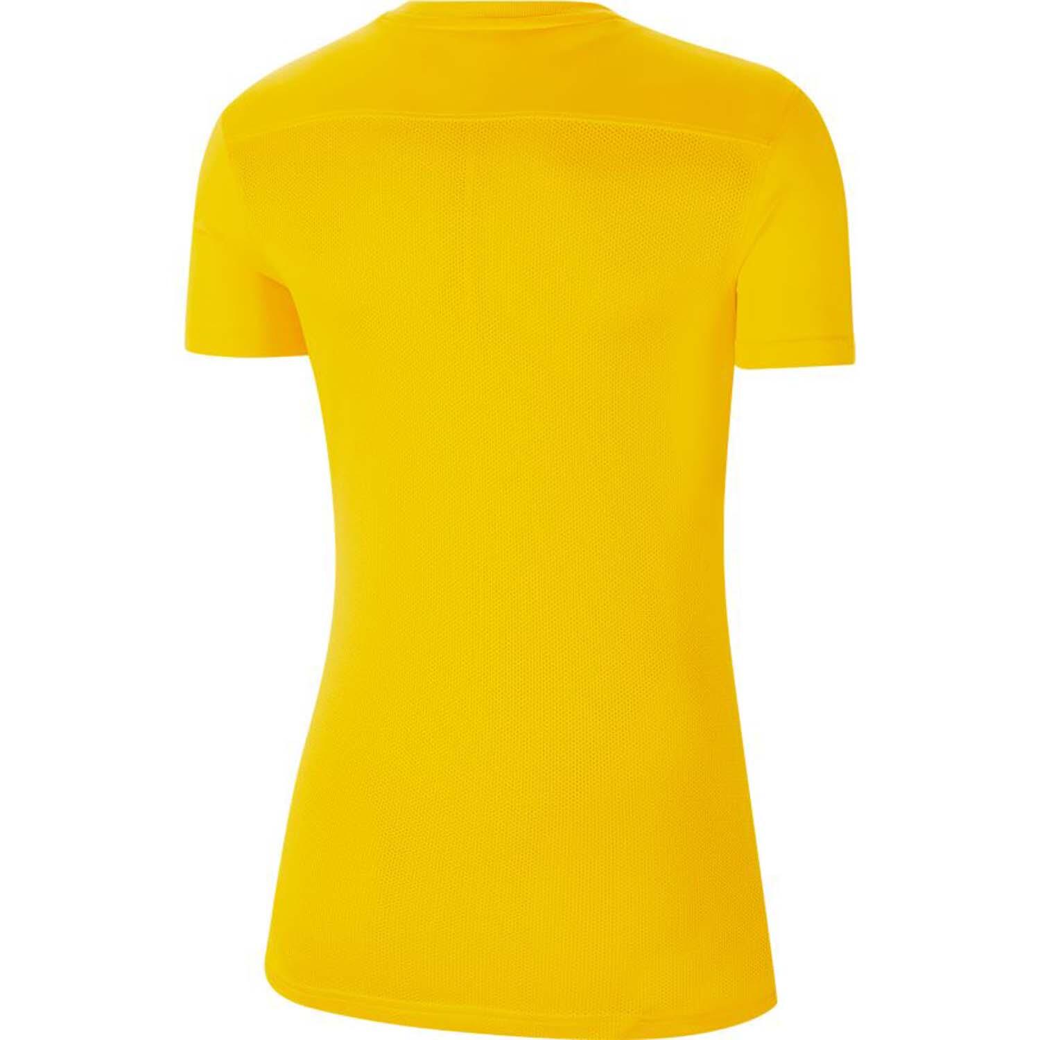 T-shirt da calcio donna nike giallo 2/3
