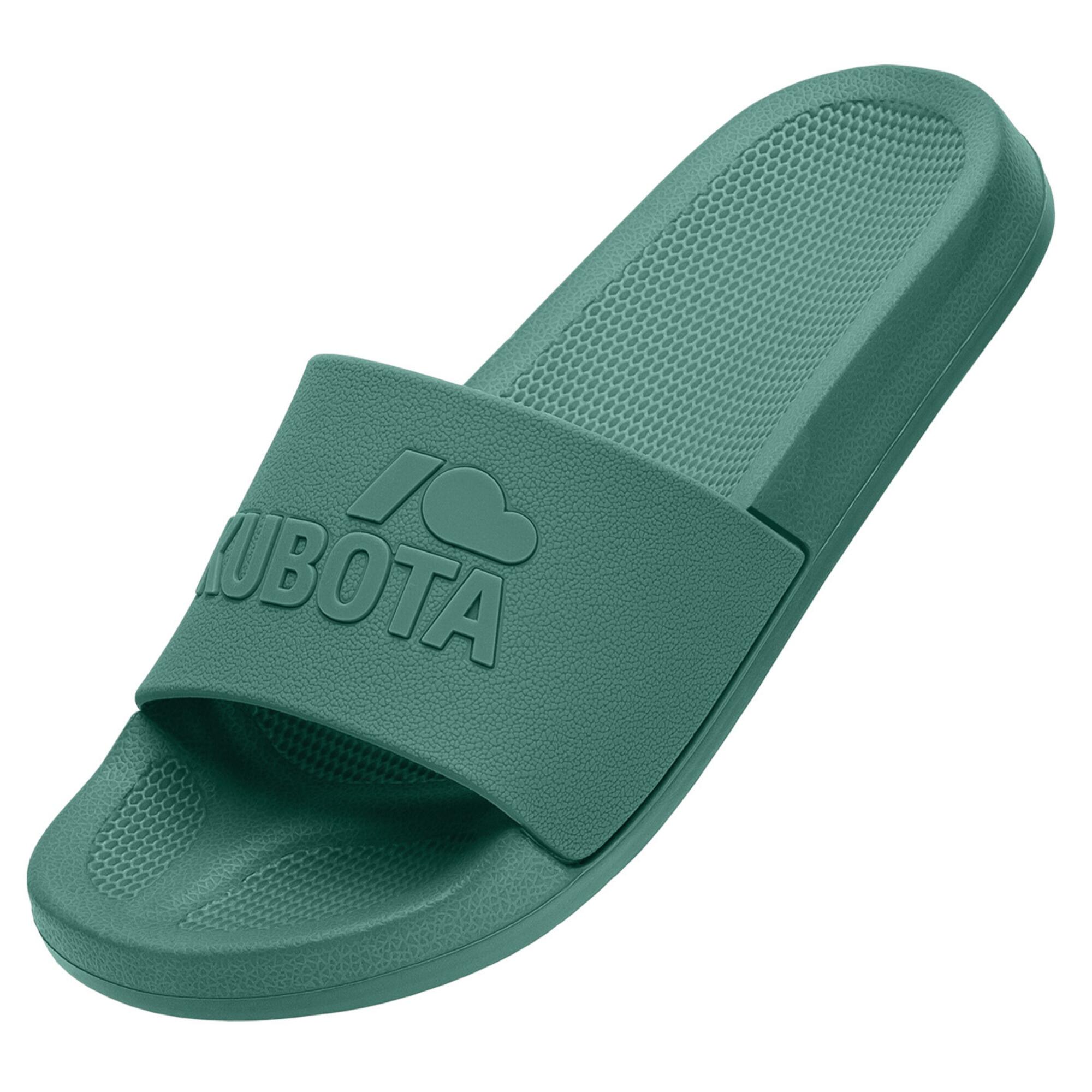 Kubota - Kubota Claquette Basic Plain Homme Sandales À Enfiler - Claquettes - Vert - Decathlon
