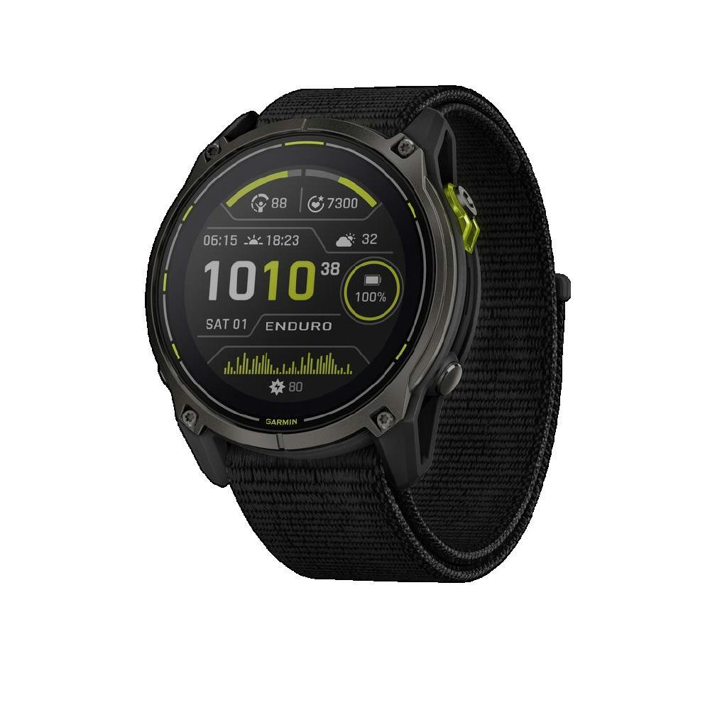 Relógio gps multidesporto garmin enduro 3 com caixa de titânio