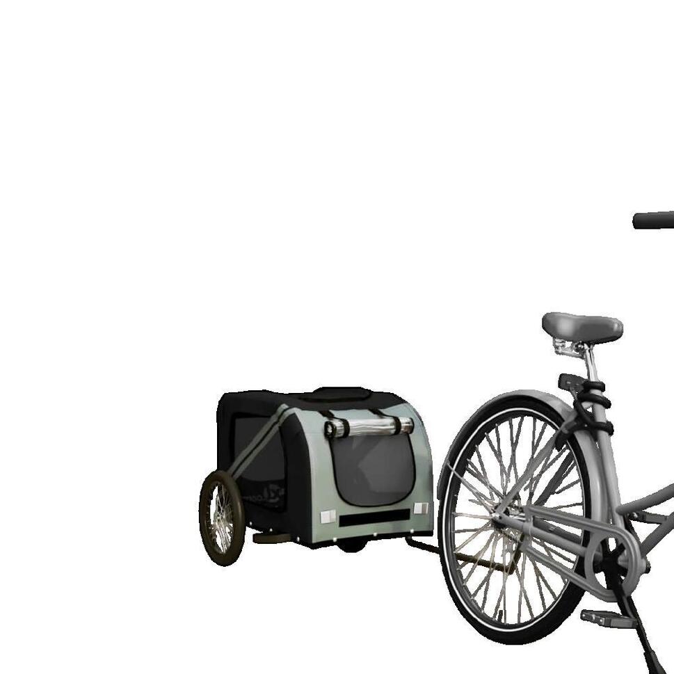 Przyczepka rowerowa vidaXL dla zwierząt, solidna i wygodna