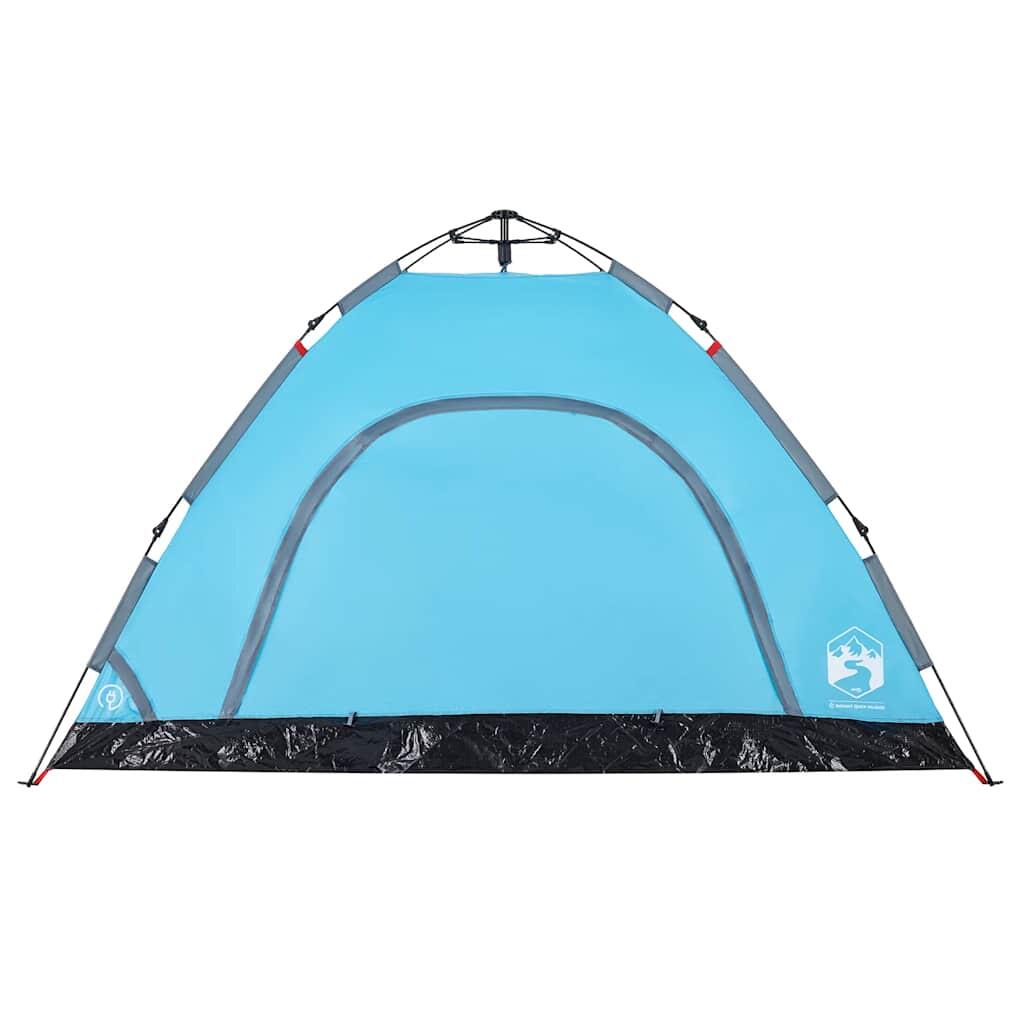 Tienda VidaXL para 4 personas con apertura rápida azul 7/7