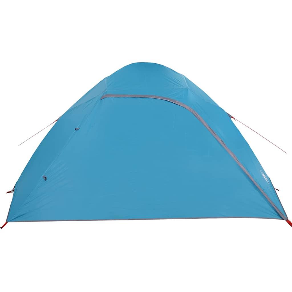 Tenda da campeggio vidaxl tenda a cupola blu 4 persone 7/7